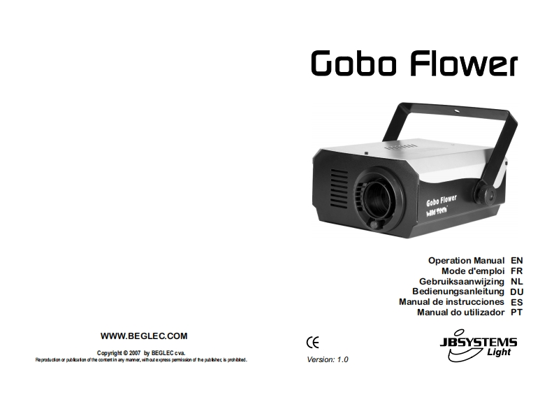 JB_Gobo_Flower_使用说明书手册