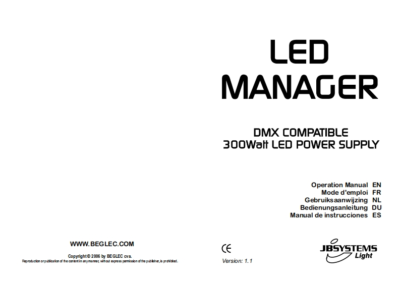 JB_LEDManager_使用说明书手册