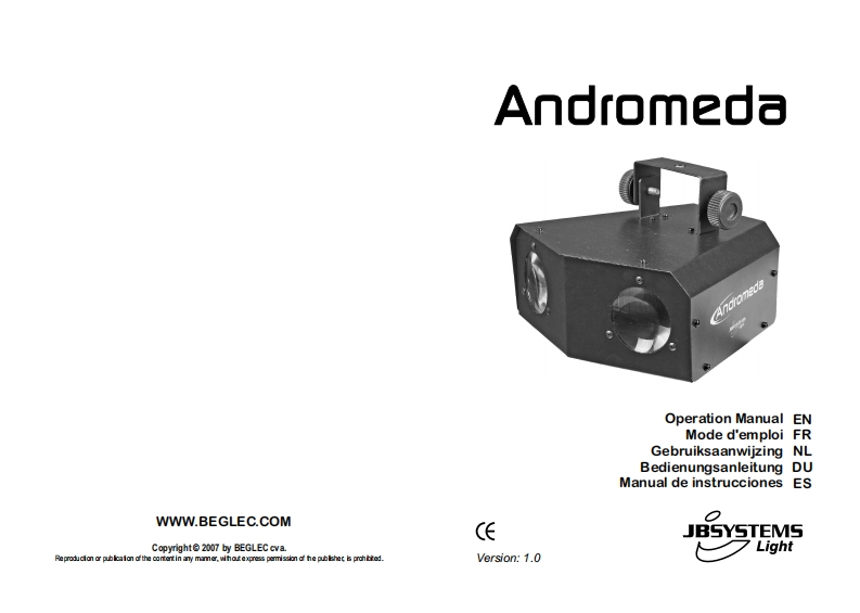 JB_LED_Andromeda_使用说明书手册
