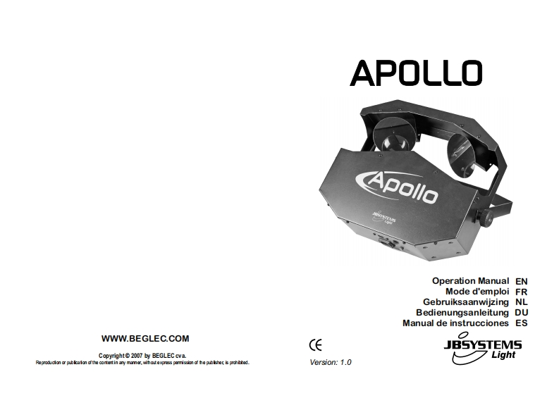 JB_LED_Apollo_使用说明书手册