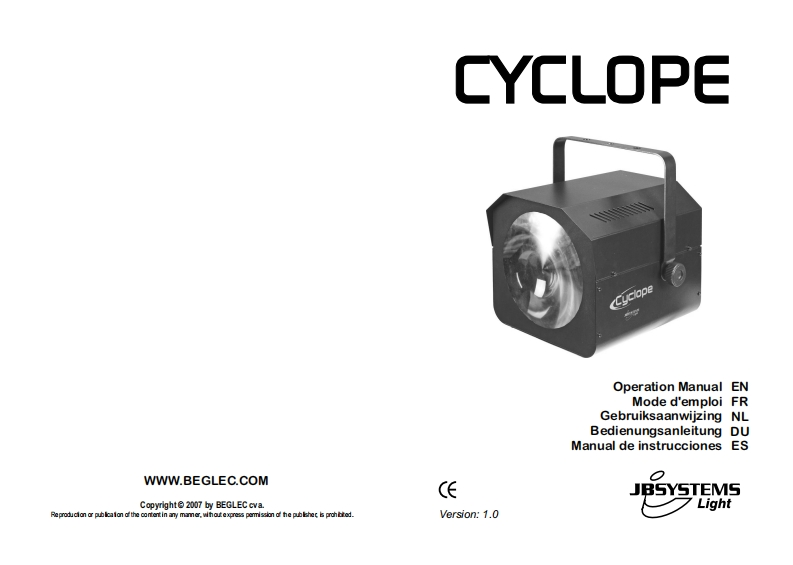 JB_LED_Cyclope_使用说明书手册