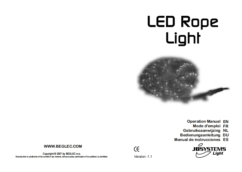 JB_LED_Rope_Light_使用说明书手册