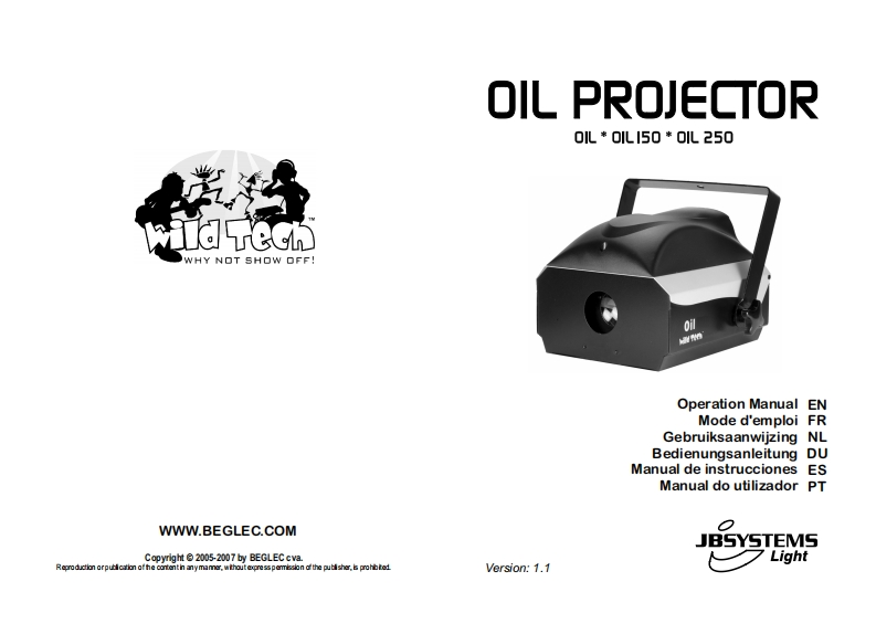 JB_Oil_使用说明书手册
