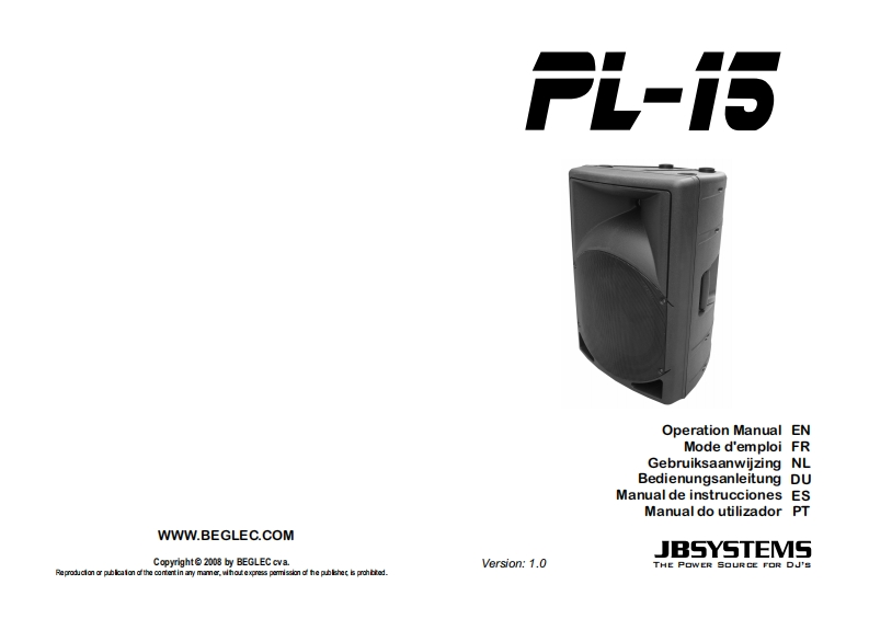 JB_PL_15_使用说明书手册