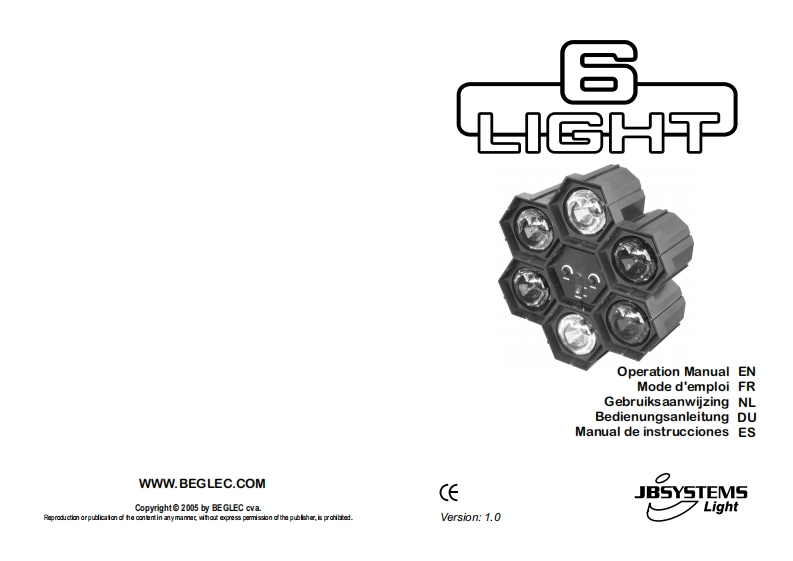 JB_SIXLIGHT_使用说明书手册