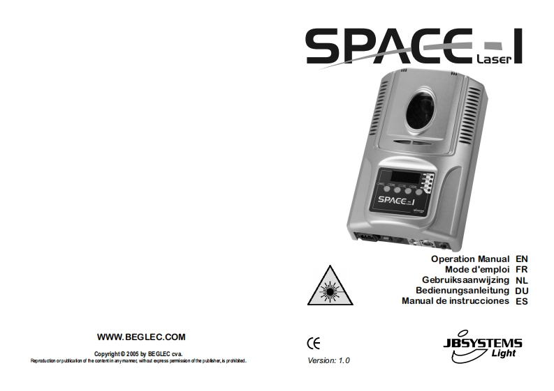 JB_SPACE1_Laser_使用说明书手册