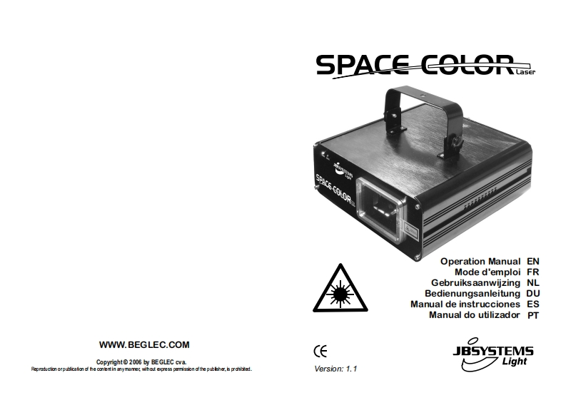 JB_SpaceColorLaser_使用说明书手册