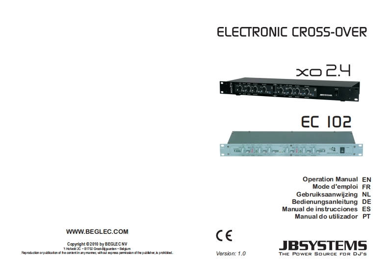 JB_System_XO_2.4_Crossover_使用说明书手册