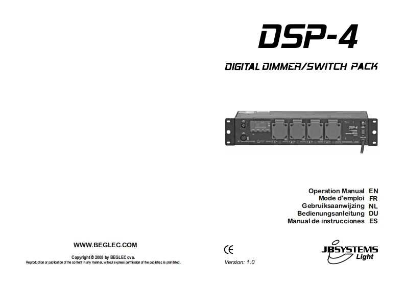 JB_Systems_DSP4_使用说明书手册