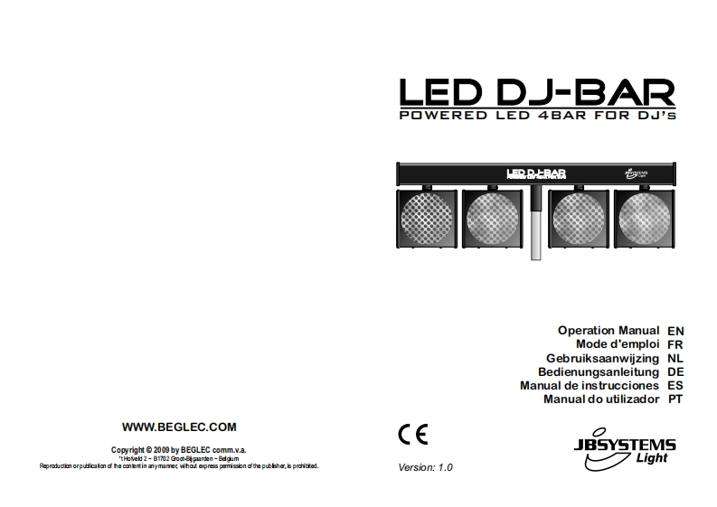 JB_Systems_LED_DJ-BAR_使用说明书手册