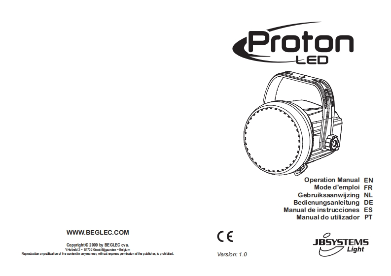 JB_Systems_LED_PROTON_使用说明书手册