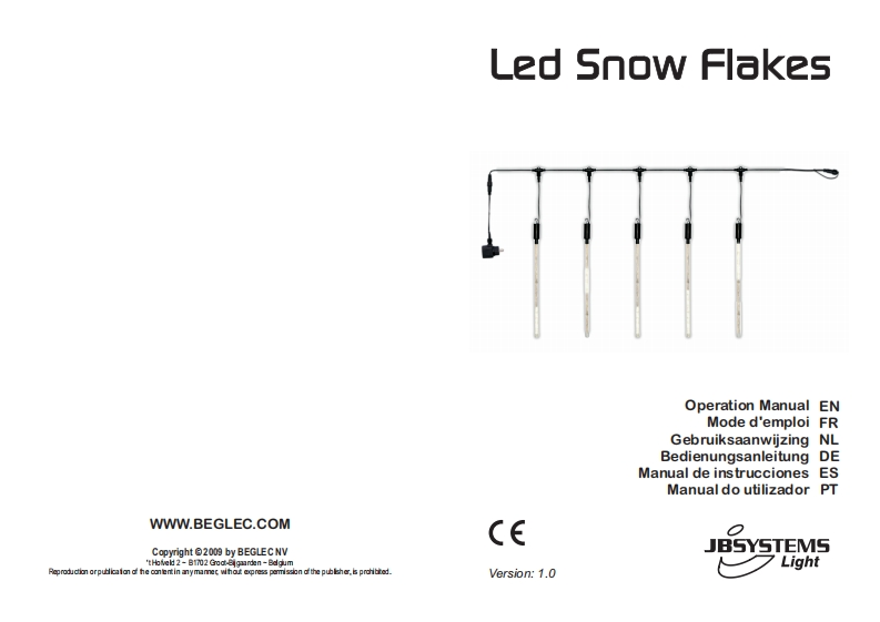 JB_Systems_LED_SNOWFLAKES_使用说明书手册