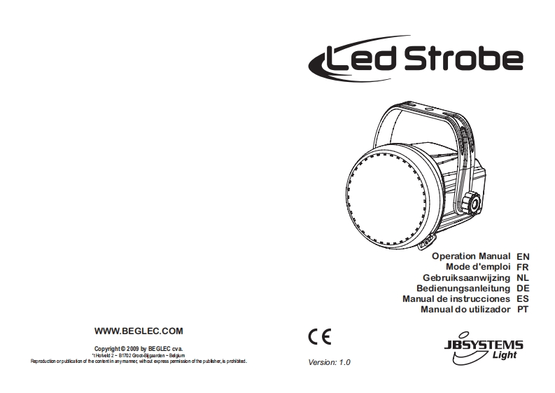JB_Systems_LED_STROBE_使用说明书手册