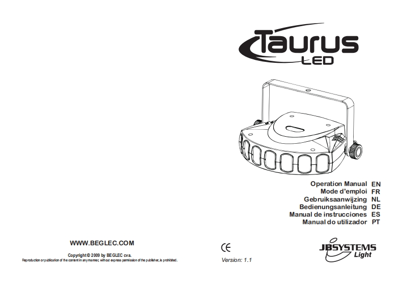 JB_Systems_LED_TAURUS_使用说明书手册