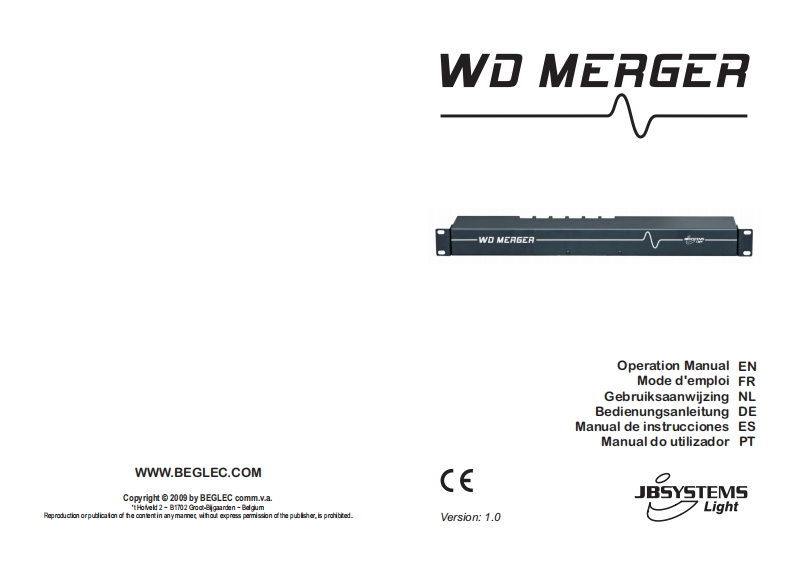 JB_Systems_LED_WD_Merger_使用说明书手册