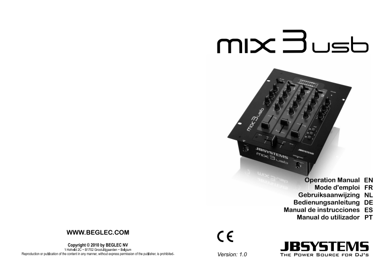 JB_Systems_MIX_3_USB_使用说明书手册