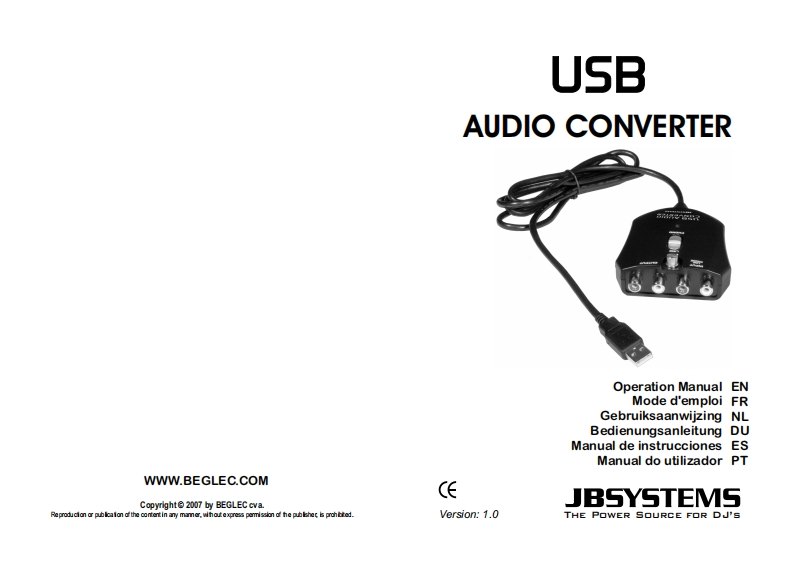JB_USB_Audio_Converter_使用说明书手册