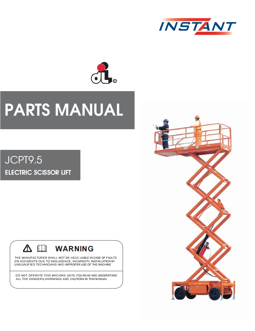 JCPT9.5partsmanual零部件与维修手册