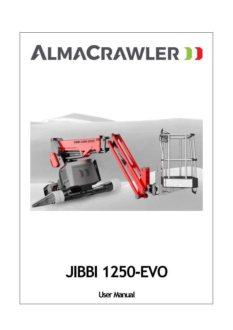 JIBBI-1250-EVO-Operations-Manual操作与维护保养说明书手册