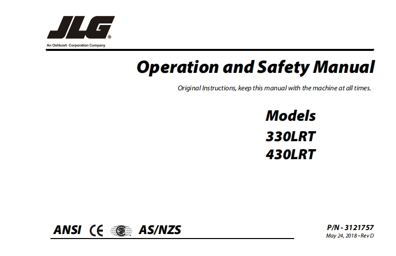 JLG-430RLT-Operators-Manual操作与维护保养说明书手册