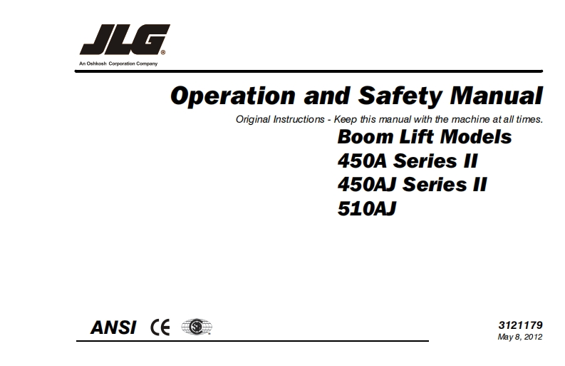 JLG-510AJ-Operations-Manual操作与维护保养说明书手册