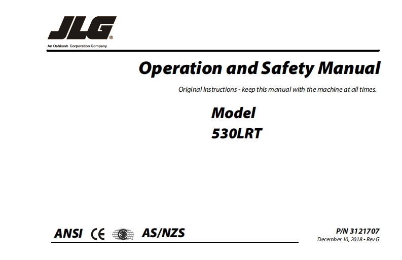 JLG-530LRT-Operations-Manual操作与维护保养说明书手册
