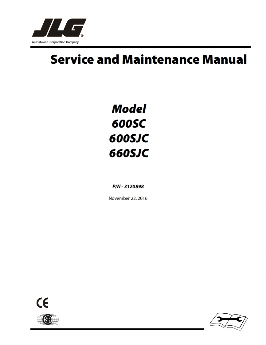 JLG-Model-600SC-600SJC-660SJC_1零部件手册含液压原理图