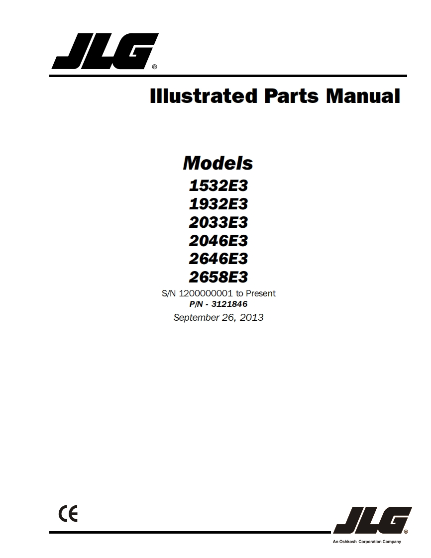 JLG1532E31932E32033E32046E32646E32658E3维修维护手册