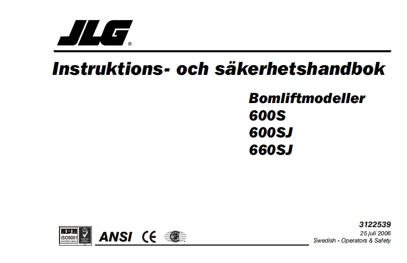 JLG600sj_660sj操作说明书手册