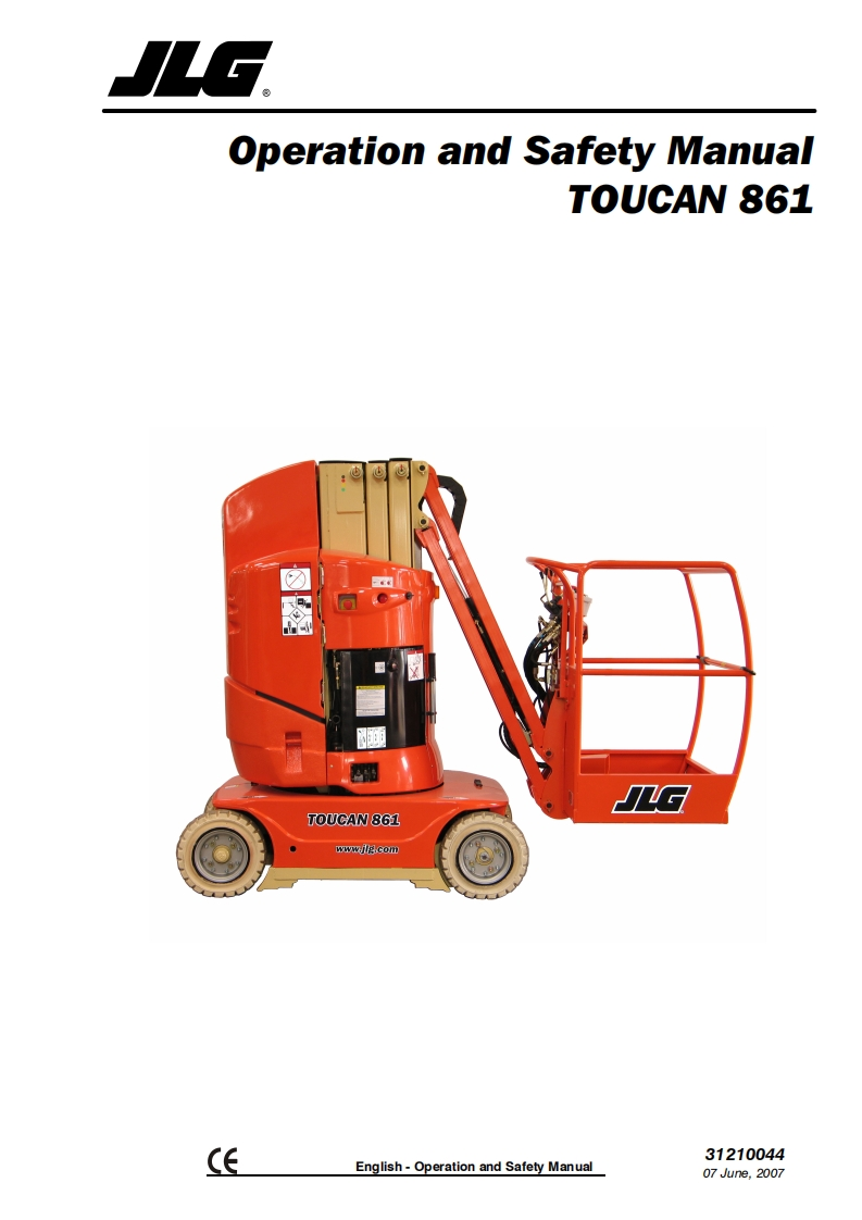 JLGTOUCAN861操作手册说明书