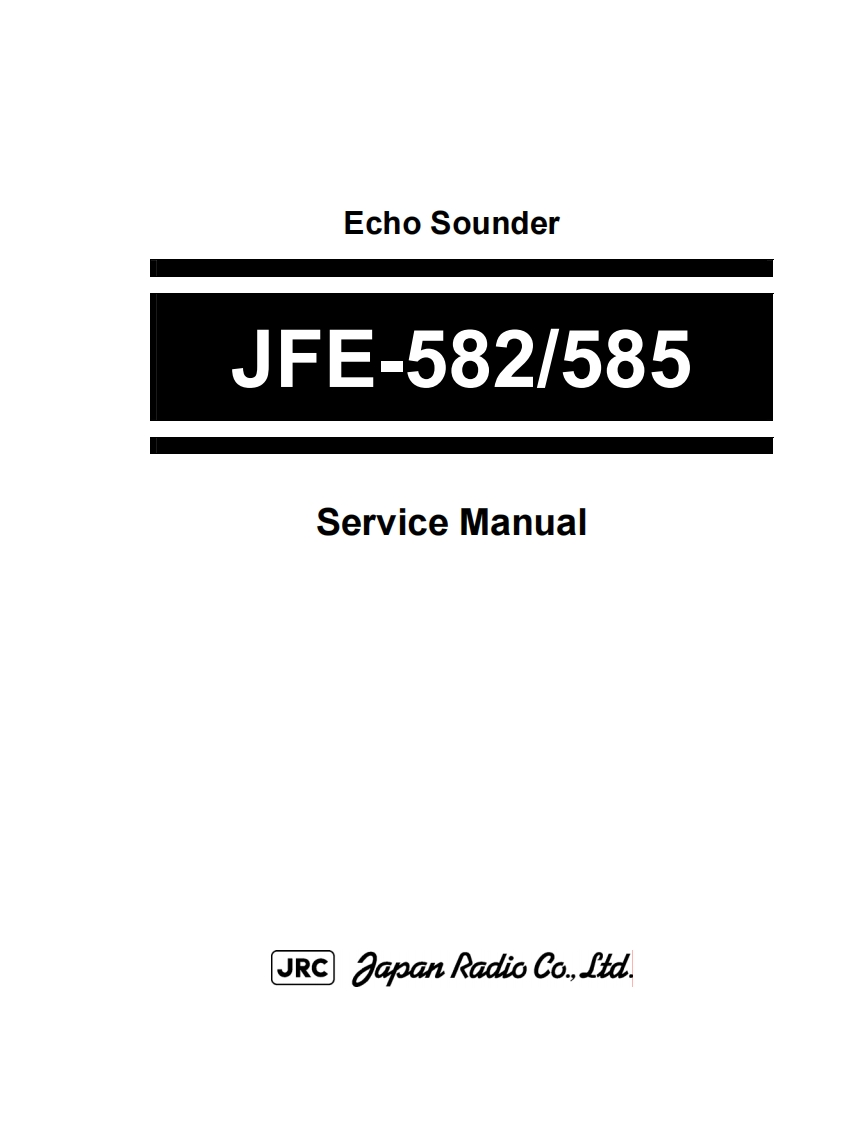 JRC-JFE-582-585-ECHOSOUNDER-MANUAL操作说明书手册
