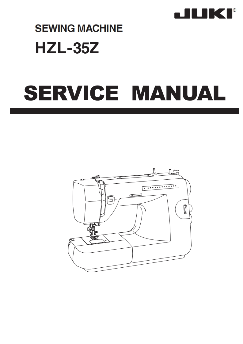 JUKI重机缝纫机HZL-35Z_service维修手册说明书