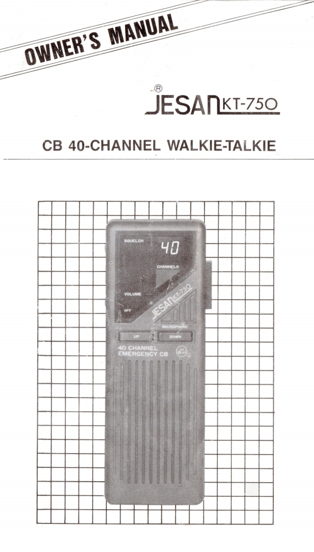 Jesan_KT-750_Manual操作说明书手册