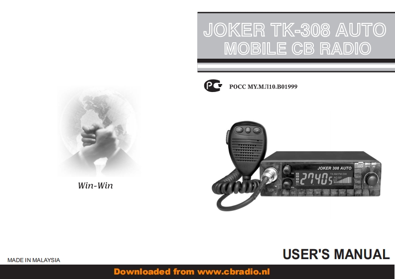 Joker_308_Auto_使用说明书手册