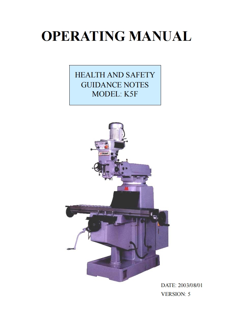 K5FWhole安装调试说明书手册