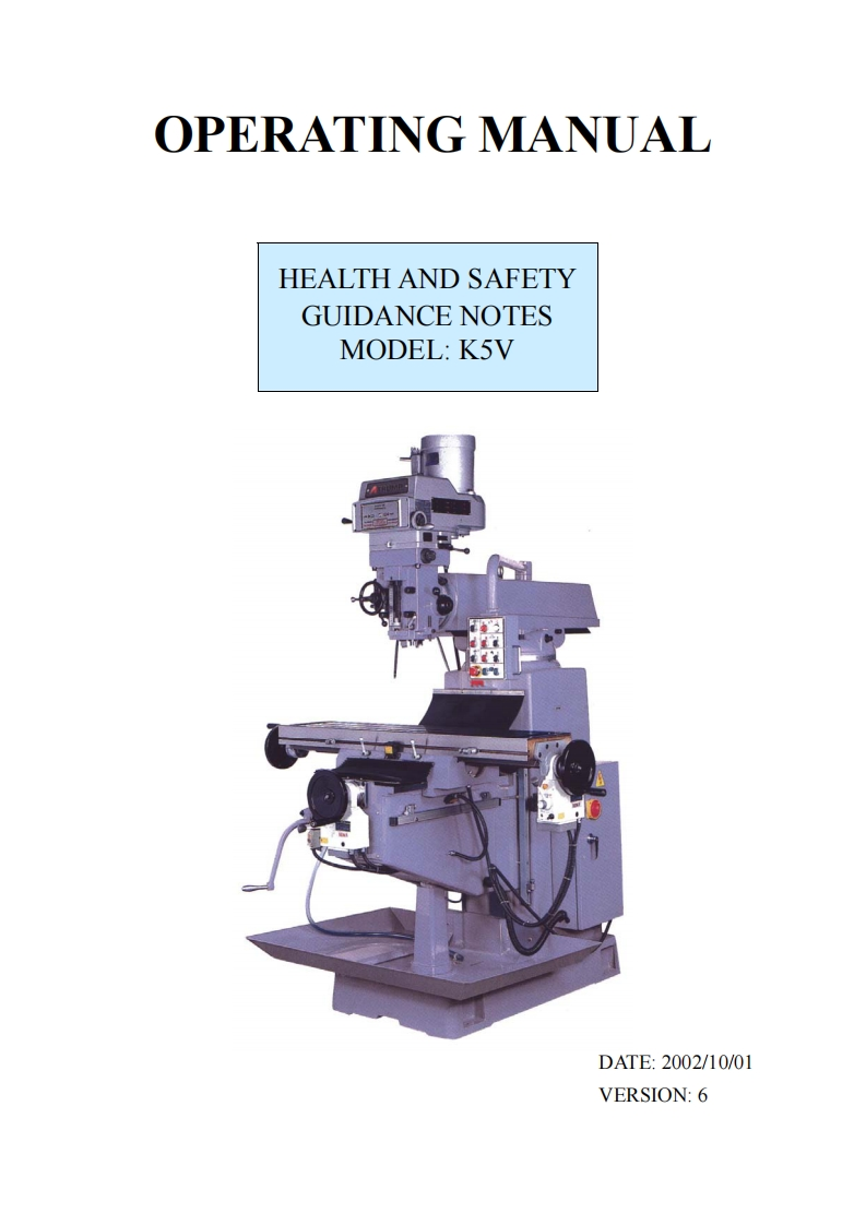 K5V安装调试说明书手册