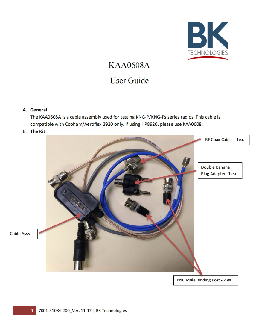 KAA0608A_User_Guide操作说明书手册