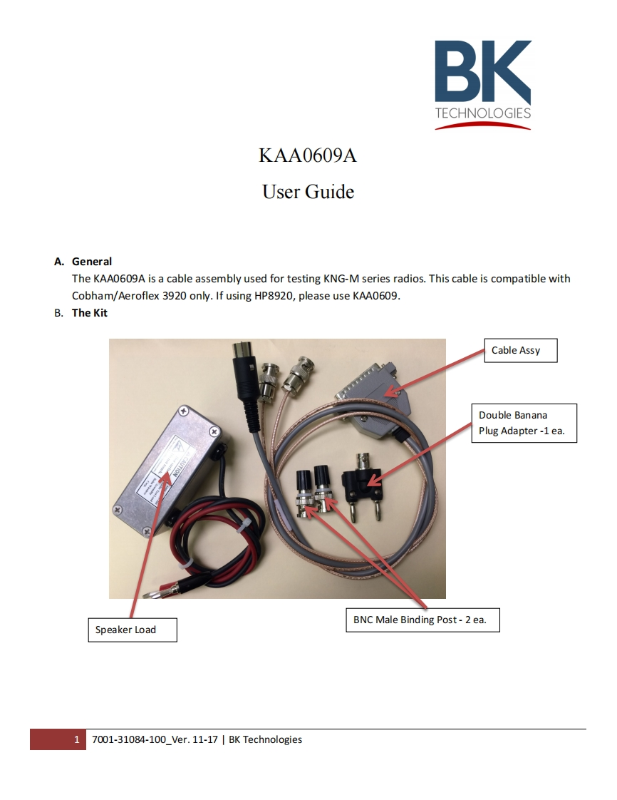 KAA0609A_User_Guide操作说明书手册