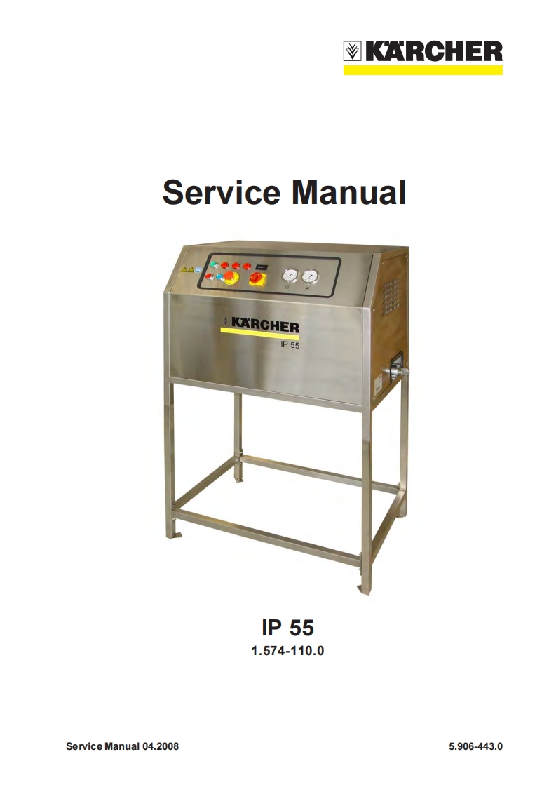 KARCHER德国卡赫ip55干冰清洗机维修手册含电路图