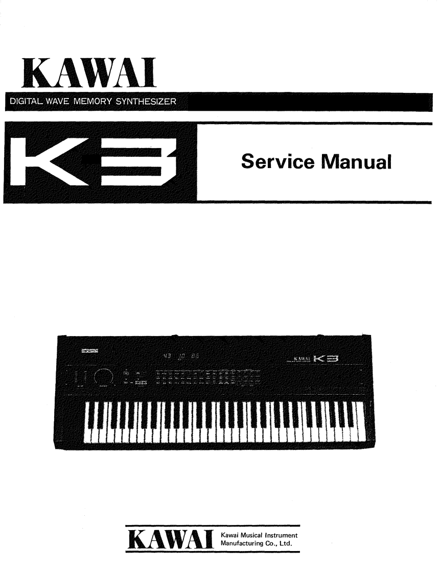 KAWAI_K3_维修手册电器原理图