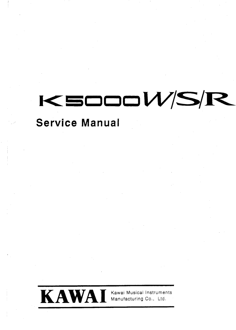 KAWAI_K5000_维修手册电器原理图