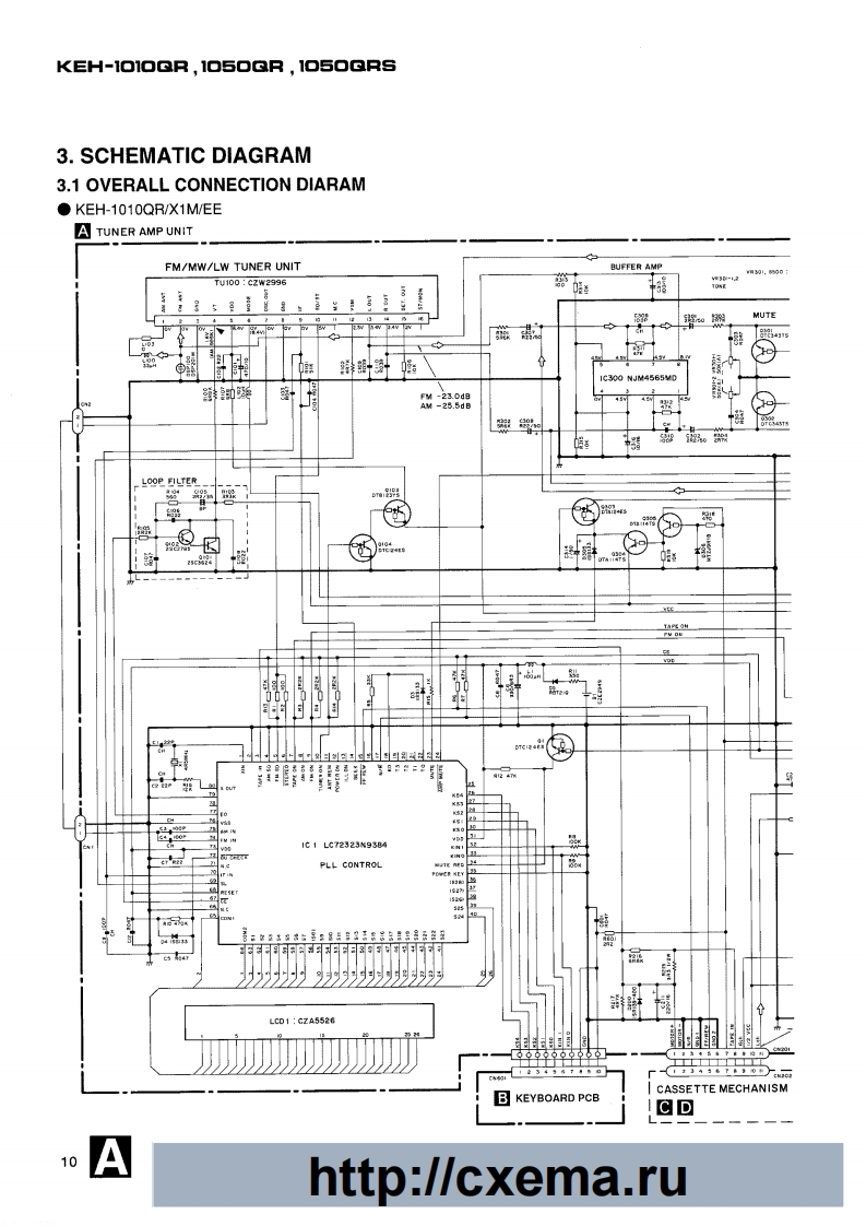 KEH-1010维修手册含电器原理图
