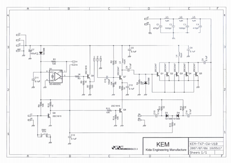 KEM_TX7-CW_V10_参考电器原理图