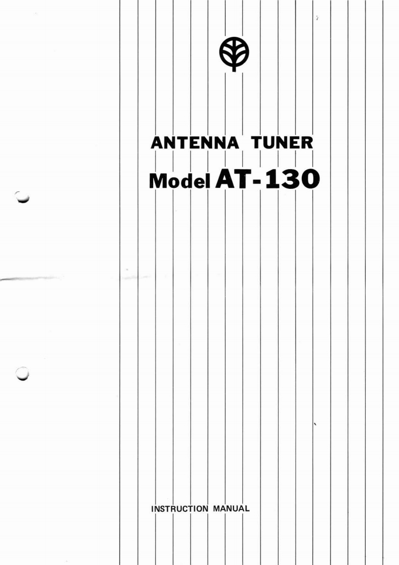 KENWOOD--AT-130-操作说明书手册