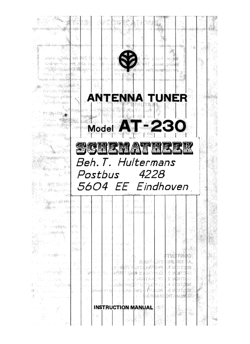 KENWOOD--AT-230-操作说明书手册