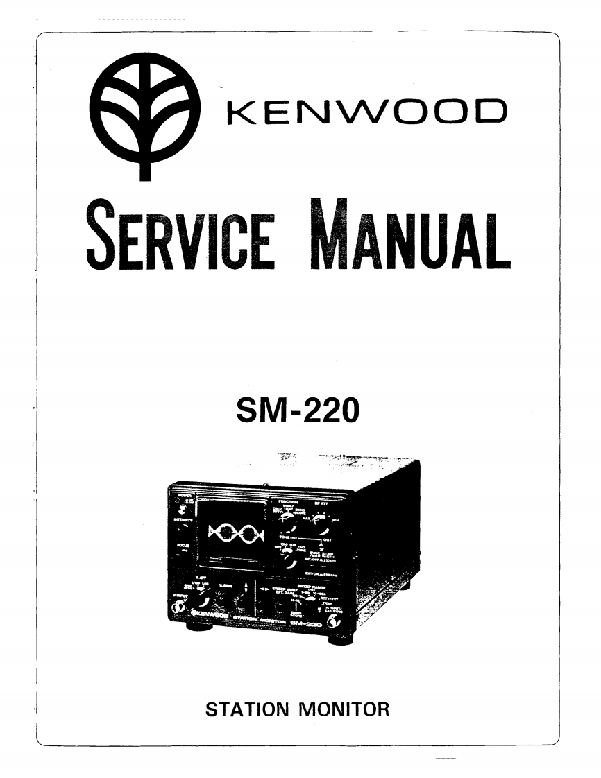 KENWOOD--SM-220-维修电器原理图手册