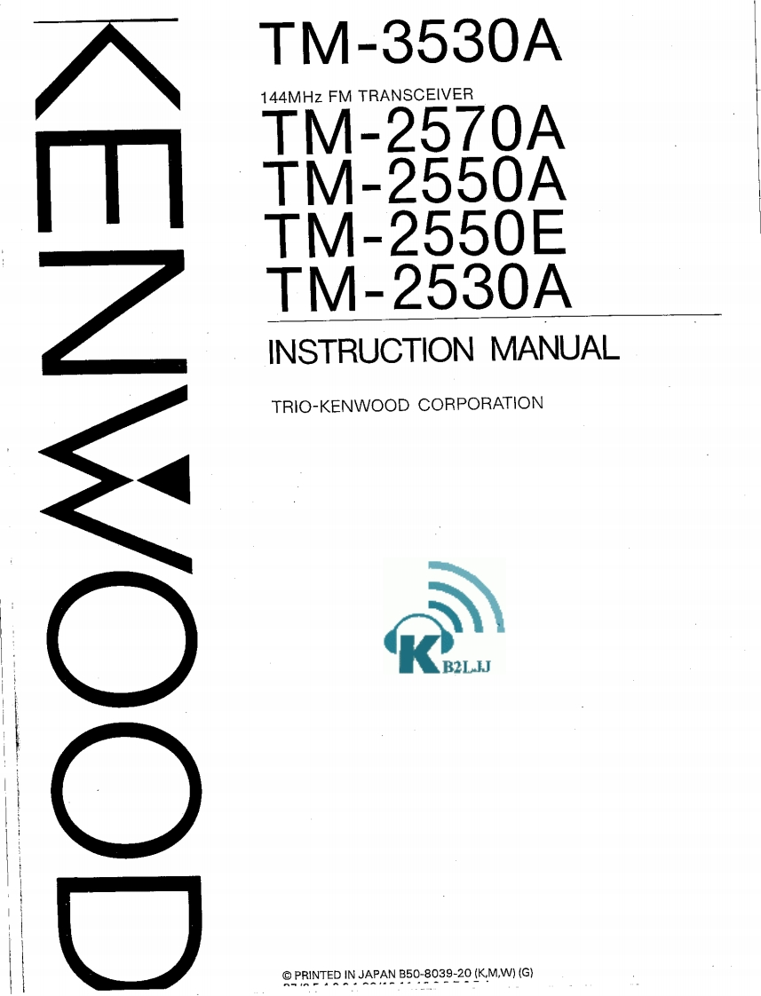 KENWOOD--TM-2530-50-70-操作说明书手册