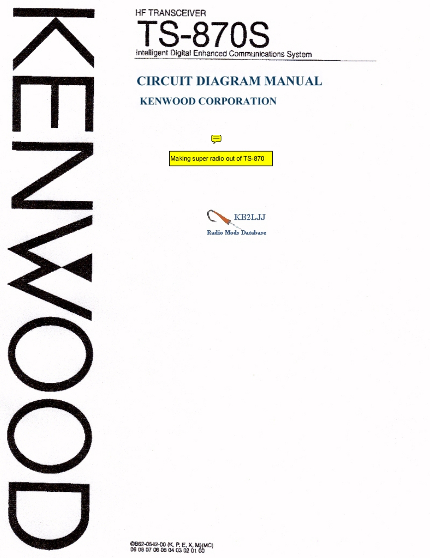 KENWOOD--TS-870S-Mods1-维修电器原理图手册