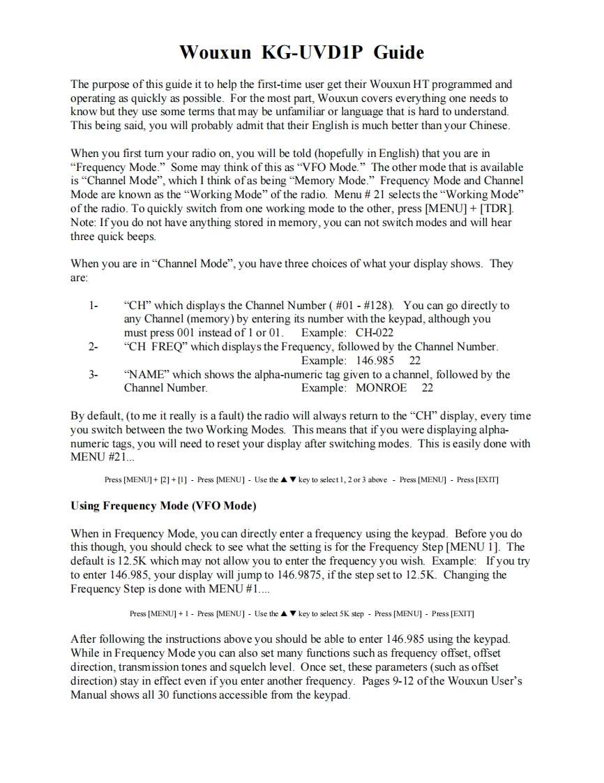 KG-UVD1P_Quick_User_Guide操作说明书手册