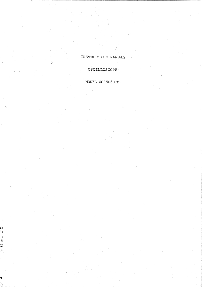 KIKUSUI-COS-5060TM-Instruction操作说明书手册